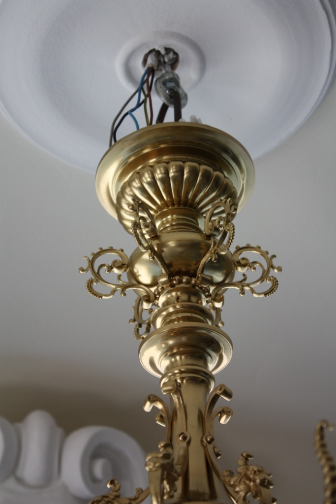 antike Deckenlampe Historismus um 1880 - Antik-Lampen - Verkauf und
